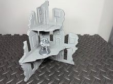 Load image into Gallery viewer, Gothic Corner Ruins Industrial Sci Fi Factory Building 28mm Terrain 3D Printed
