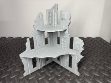 Load image into Gallery viewer, Gothic Corner Ruins Industrial Sci Fi Factory Building 28mm Terrain 3D Printed
