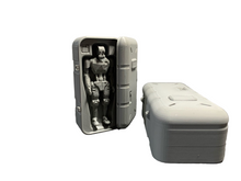 Load image into Gallery viewer, Robot Cyborg Crates Droid Delivery Boxes Fantasy Sci-Fi 28mm 3D Printed

