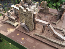 Load image into Gallery viewer, 28mm Damaged Industrial Factory Warehouse Wargaming Building Terrain Ruins
