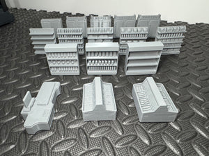 Sci-fi Scatter Terrain Pack - 16 x Shop Interiors - 28mm - 32mm 3D Printed