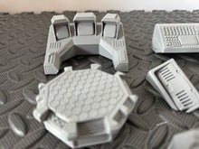 Load image into Gallery viewer, Sci-fi Scatter Terrain Pack - Scatter Bundle - 28mm Wargaming Furniture 3D Printed
