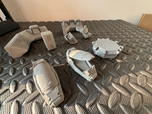 Sci-fi Scatter Terrain Pack - Scatter Bundle - 28mm Wargaming Furniture 3D Printed