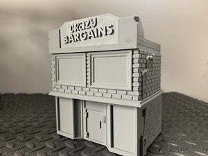 Modern Modular Shop Buildings 28mm 1 or 2 Storey Wargaming Tabletop Terrain