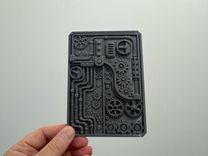 Steampunk Dry Brush Texture Palette for Miniature Painting - Unprimed