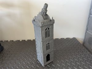 Grid City Gothic Cannon Tower #2 Sci Fi Building 28mm 32mm Terrain 3D Printed