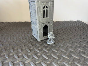 Grid City Gothic Cannon Tower #2 Sci Fi Building 28mm 32mm Terrain 3D Printed