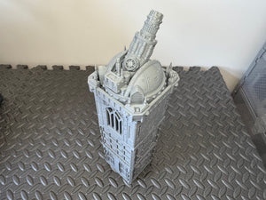 Grid City Gothic Cannon Tower #2 Sci Fi Building 28mm 32mm Terrain 3D Printed