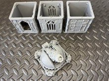 Load image into Gallery viewer, Grid City Gothic Cannon Tower #2 Sci Fi Building 28mm 32mm Terrain 3D Printed
