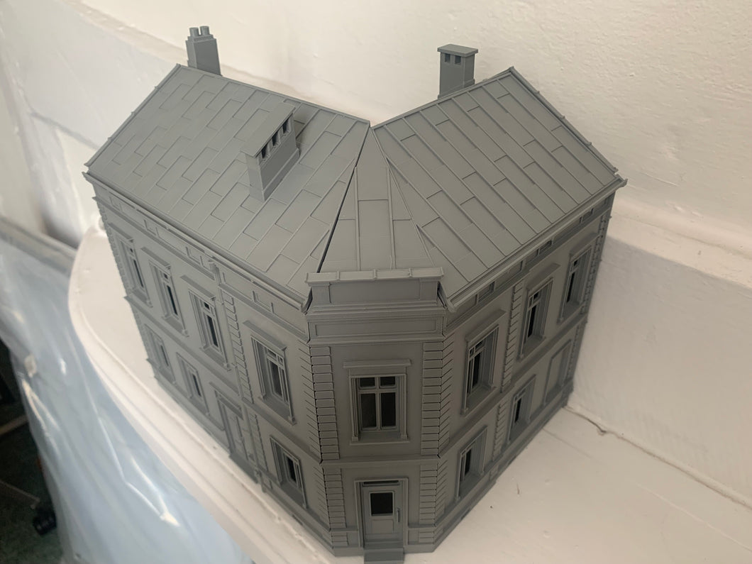 Townhouse Corner House Wargaming Building 28mm Tabletop Gaming