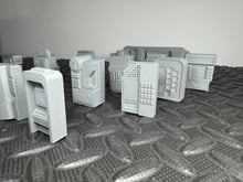 Load image into Gallery viewer, Sci-fi Scatter Terrain Pack - 16 x Vending Machines - 28mm - 32mm 3D Printed
