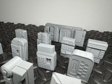 Load image into Gallery viewer, Sci-fi Scatter Terrain Pack - 16 x Vending Machines - 28mm - 32mm 3D Printed
