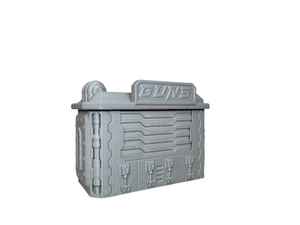 Street Vendor Kiosk - Cyber Weaponry Shop Sci Building 28mm 3D Printed Terrain