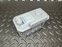 Load image into Gallery viewer, Street Vendor Kiosk - Cyber Weaponry Shop Sci Building 28mm 3D Printed Terrain

