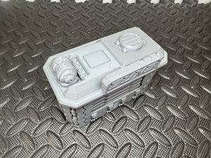 Street Vendor Kiosk - Cyber Weaponry Shop Sci Building 28mm 3D Printed Terrain