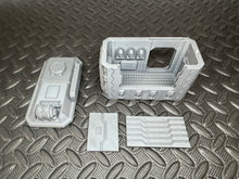 Load image into Gallery viewer, Street Vendor Kiosk - Cyber Weaponry Shop Sci Building 28mm 3D Printed Terrain
