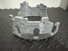 Load image into Gallery viewer, Ancient Castle Ruins - Ruined Walls - 28mm 32mm Scatter Terrain 3D Printed
