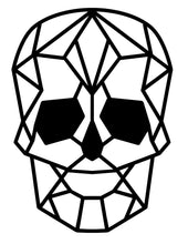 Load image into Gallery viewer, Geometric Polygonal Skull Wall Art Hanging Decoration Various Colours Available
