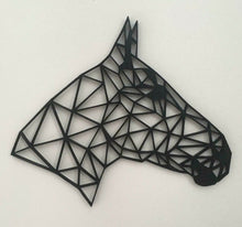 Load image into Gallery viewer, Geometric Horses Head Side Wall Art Hanging Decoration Origami Pick Your Colour
