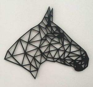 Geometric Horses Head Side Wall Art Hanging Decoration Origami Pick Your Colour