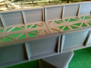 Large OO Gauge Model Railway Girder Bridge with Stonework Effect Support Piers