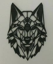 Load image into Gallery viewer, Geometric Wolf Head Large Wall Art Hanging Decoration Pick Your Colour

