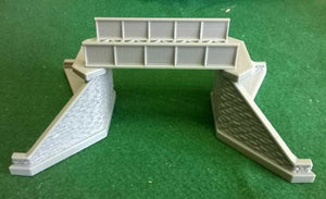 Small Girder Bridge TT120 Gauge Model Railway Supports Brick Stonework Detail