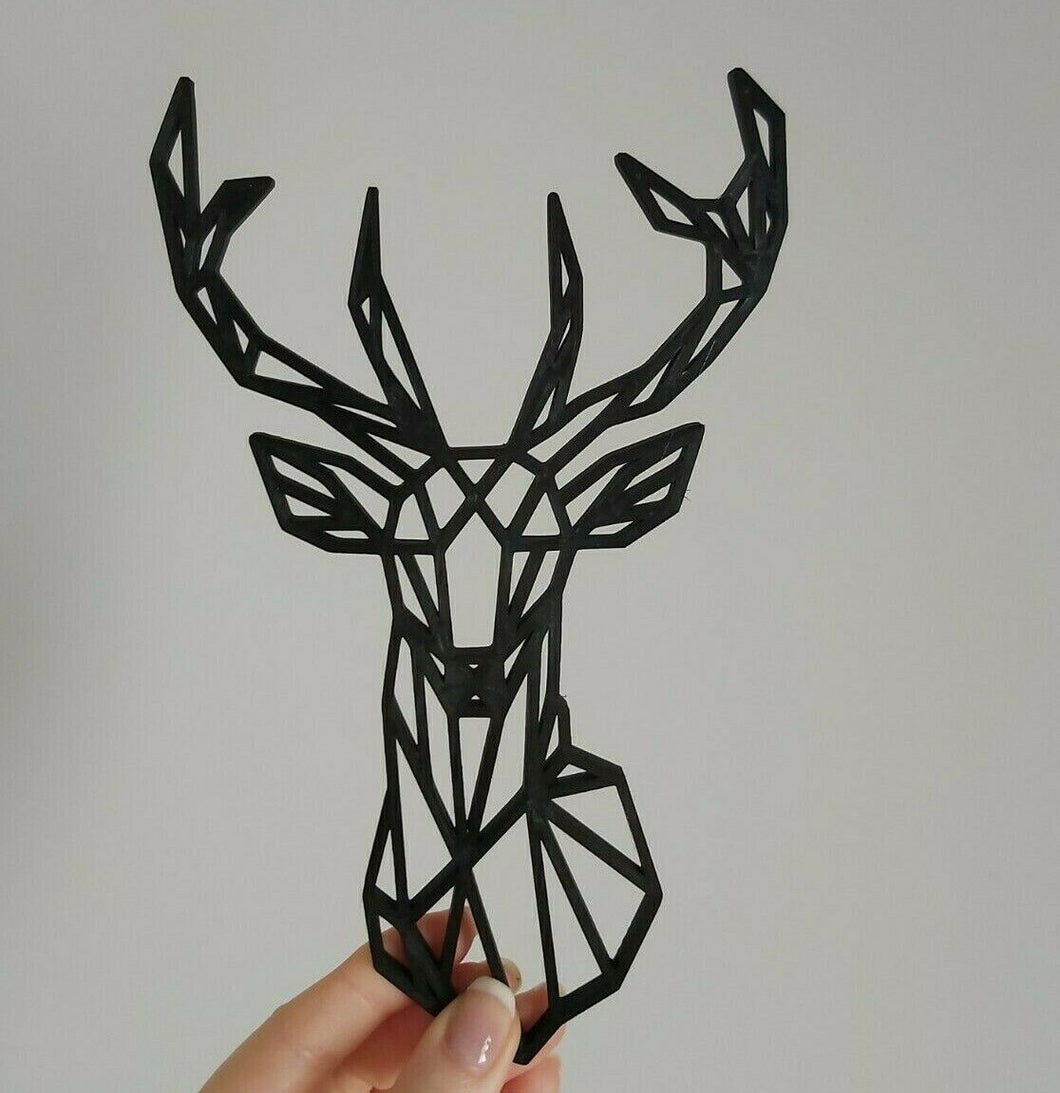 Geometric Stag Deer Wall Art Decor Hanging Decoration Origami Style