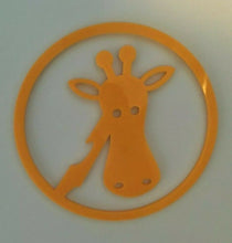 Load image into Gallery viewer, Funky Giraffe Circular Animal Wall Art Decor Hanging Decoration Cartoon Style
