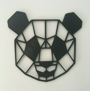 Geometric Panda Face Wall Art Decor Hanging Decoration Origami Style