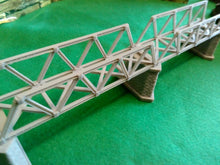 Load image into Gallery viewer, Lattice Girder Railway Bridge N Gauge with 3 Stonework Support Piers

