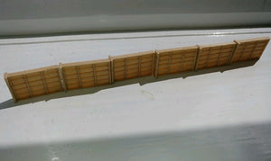 Real Wood Filament 4ft Fence Model Railway Lineside Scenery 00 Gauge x 6