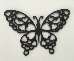 Butterfly Hearts Wall Art 3D Hanging Modern Wall Decor Pick Your Colour