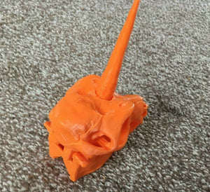 Unicorn Skull Model Moving Jaw Bones 3d Printed Pick Your Colour