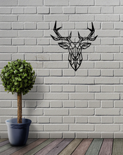 Load image into Gallery viewer, Geometric Deer Stag Animal Wall Art Decor Hanging Decoration Small 18.2cm Wide
