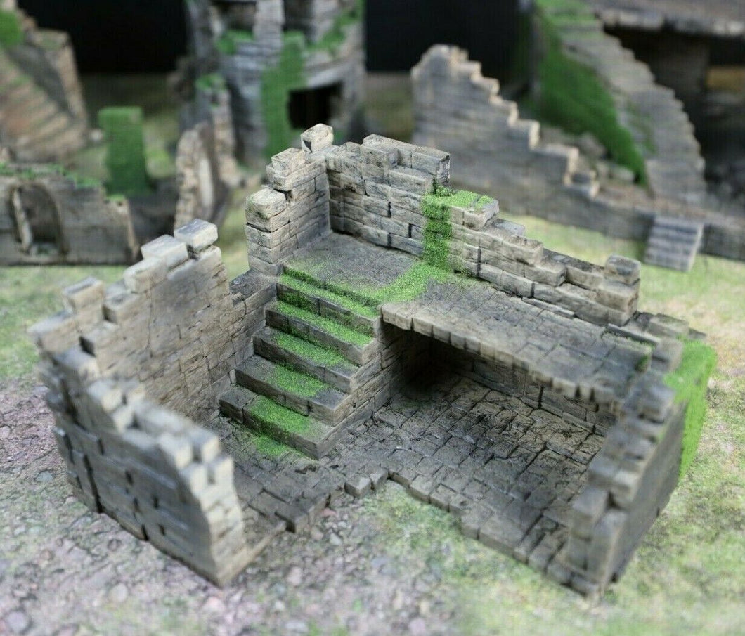 The Bunker Ruin Terrain Building 28mm 3d Printed Wargaming Dungeons