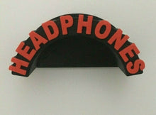 Load image into Gallery viewer, Headphones Wall Mounted for Gaming Headset Hanger Choose Your Lettering Colour
