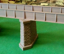 Load image into Gallery viewer, OO Gauge Bridge Support Pier Model Railway Girder Support Brick Stone Detail
