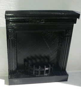 Dolls House Miniature Fireplace and Surround 1:12 Scale Fireplace with Grate