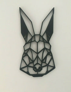 Geometric Rabbit Hare Wall Art Decor Hanging Decoration Origami Style