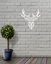 Load image into Gallery viewer, Geometric Deer Stag Animal Wall Art Decor Hanging Decoration Small 18.2cm Wide
