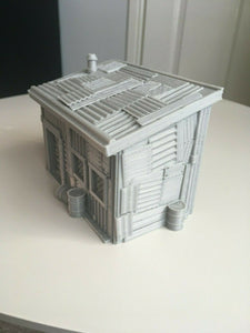 Dungeons & Dragons Warhammer Wargame Style Apocalyptic Sheds Buildings 3dprinted