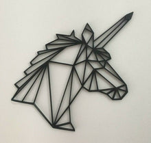 Load image into Gallery viewer, Geometric Unicorn Head Wall Art Hanging Decoration Origami Pick Your Colour
