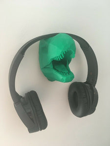 Headphone Holder Dinosaur Wall Mount Stand For Gaming Headset Pick Your Colour
