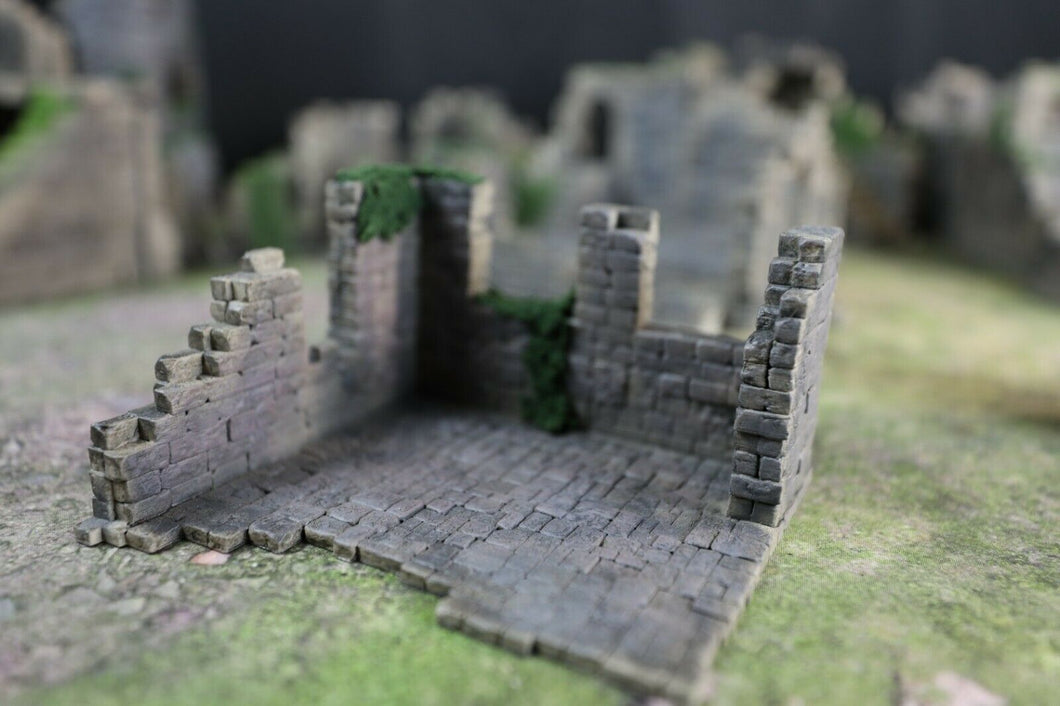 The Ruined House Terrain Building 28mm 3d Printed Wargaming Dungeons