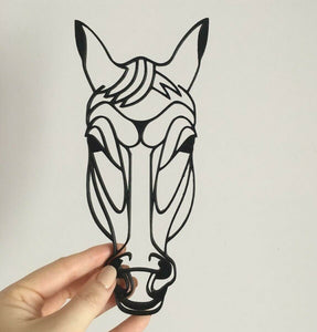 Horses Head Wall Art Hanging Decoration Origami Style Pick Your Colour