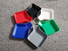 Load image into Gallery viewer, 4 x Board Game Token Trays Container Funnel Jigsaw Nuts Bolts Stackable Tray
