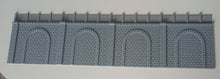 Load image into Gallery viewer, 4 x N Gauge Model Railway Retaining Brick Walls Railway Arches
