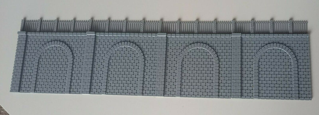 4 x N Gauge Model Railway Retaining Brick Walls Railway Arches