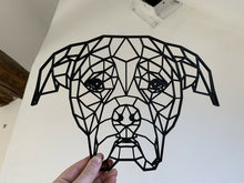 Load image into Gallery viewer, Geometric American Bulldog Dog Animal Wall Art Decor 300mm X 216mm
